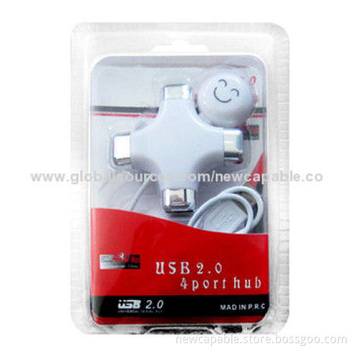 Smile Appearance USB Hub with Four Hubs, 10*8*2.5mm Size